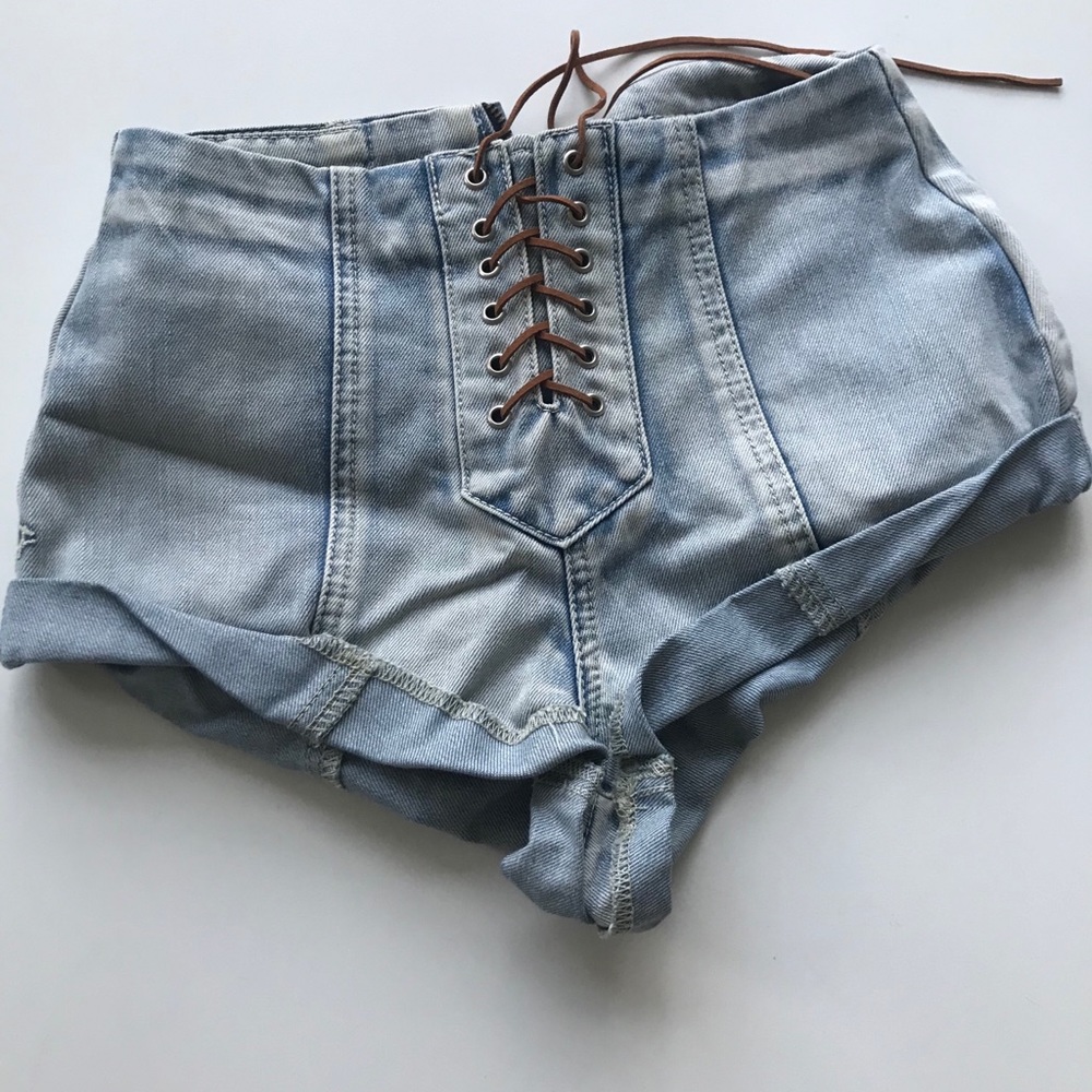 Lace Up Shorts